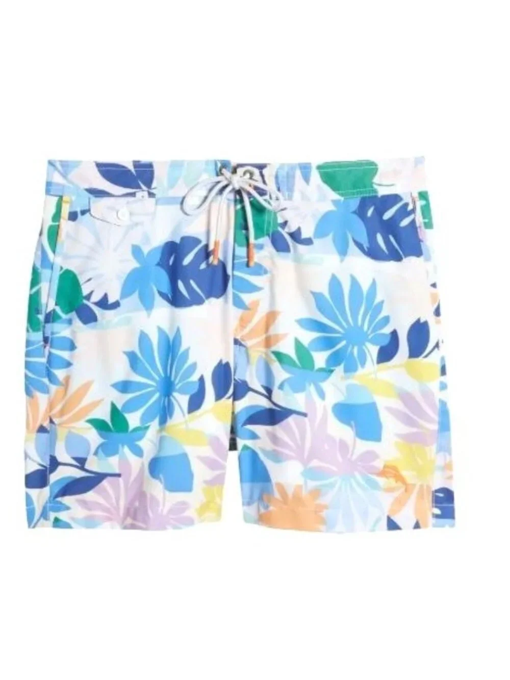 Tommy Bahama Mens Blue Tropical UPF Pockets Board Shorts Swim Sz 3XLB Big New